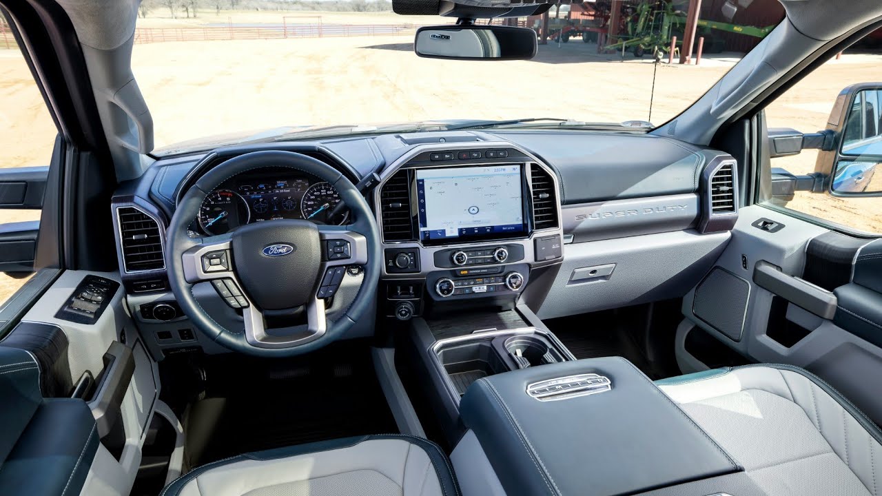 2022 Ford F250 Atlas Blue Interior