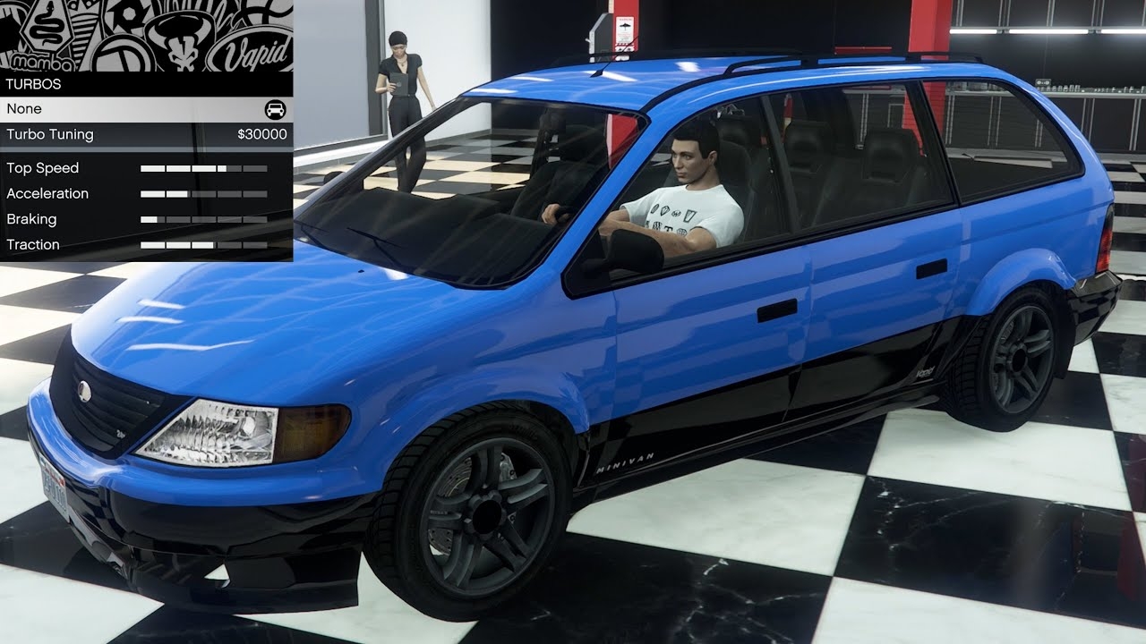 GTA 5 OG Vehicle Customization Vapid Minivan Dodge Caravan Ford 
